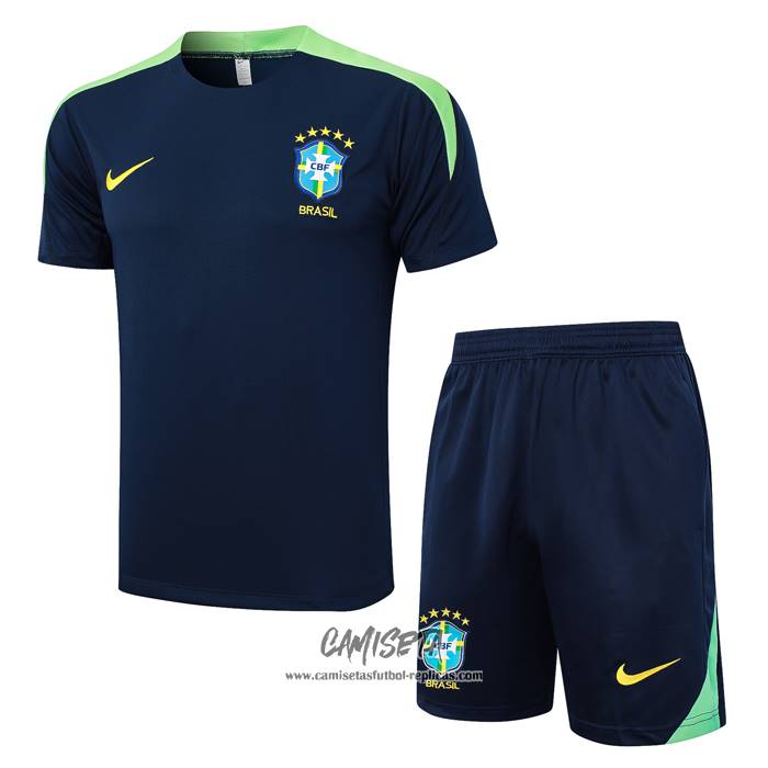 Chandal del Brasil 2024-2025 Manga Corta Azul - Pantalon Corto